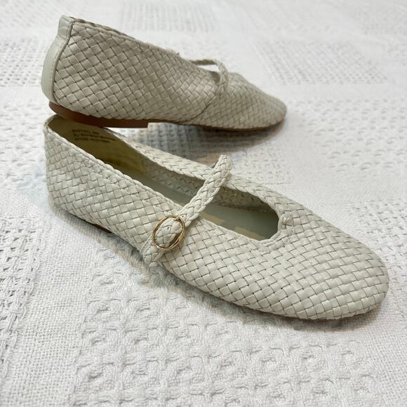 House of Harlow 1960 9 Bistro woven Mary Jane ballet flats 3003 - Picture 4 of 8